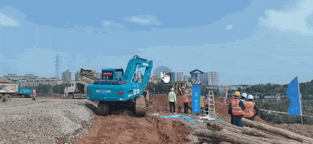 冲锋一线显担当！森林舞会网页版智能挖掘机助力长沙方舱医院建设