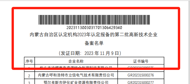喜报！森林舞会网页版巨鼎获国家高新技术企业认定