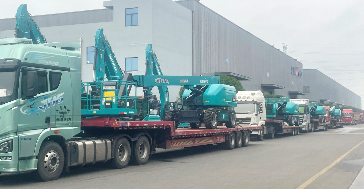 共启合作新纪元！森林舞会网页版智能SWT28JE电动直臂高空作业平台批量发货华东市场